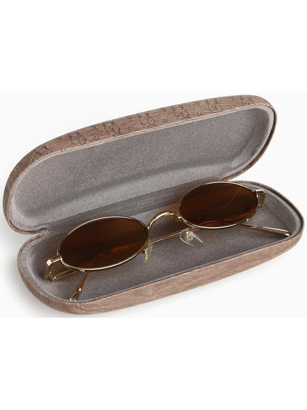 Футляр для очков на хлопушке «Выбражулька», длина 16 см, цвет коричневый