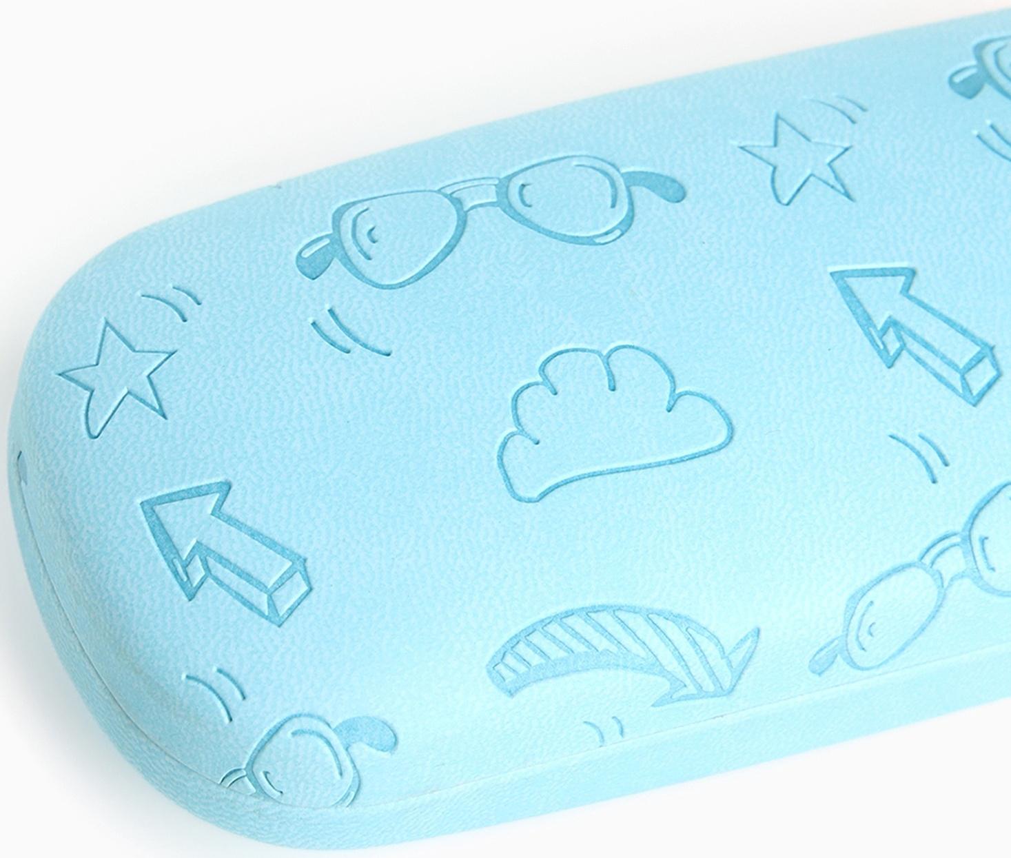 Футляр для очков на хлопушке «Выбражулька», длина 16 см, цвет голубой