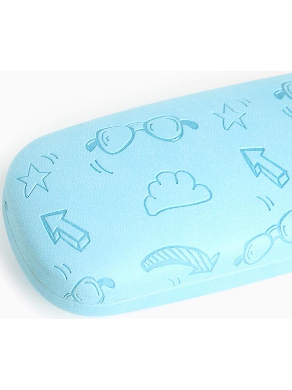 Футляр для очков на хлопушке «Выбражулька», длина 16 см, цвет голубой