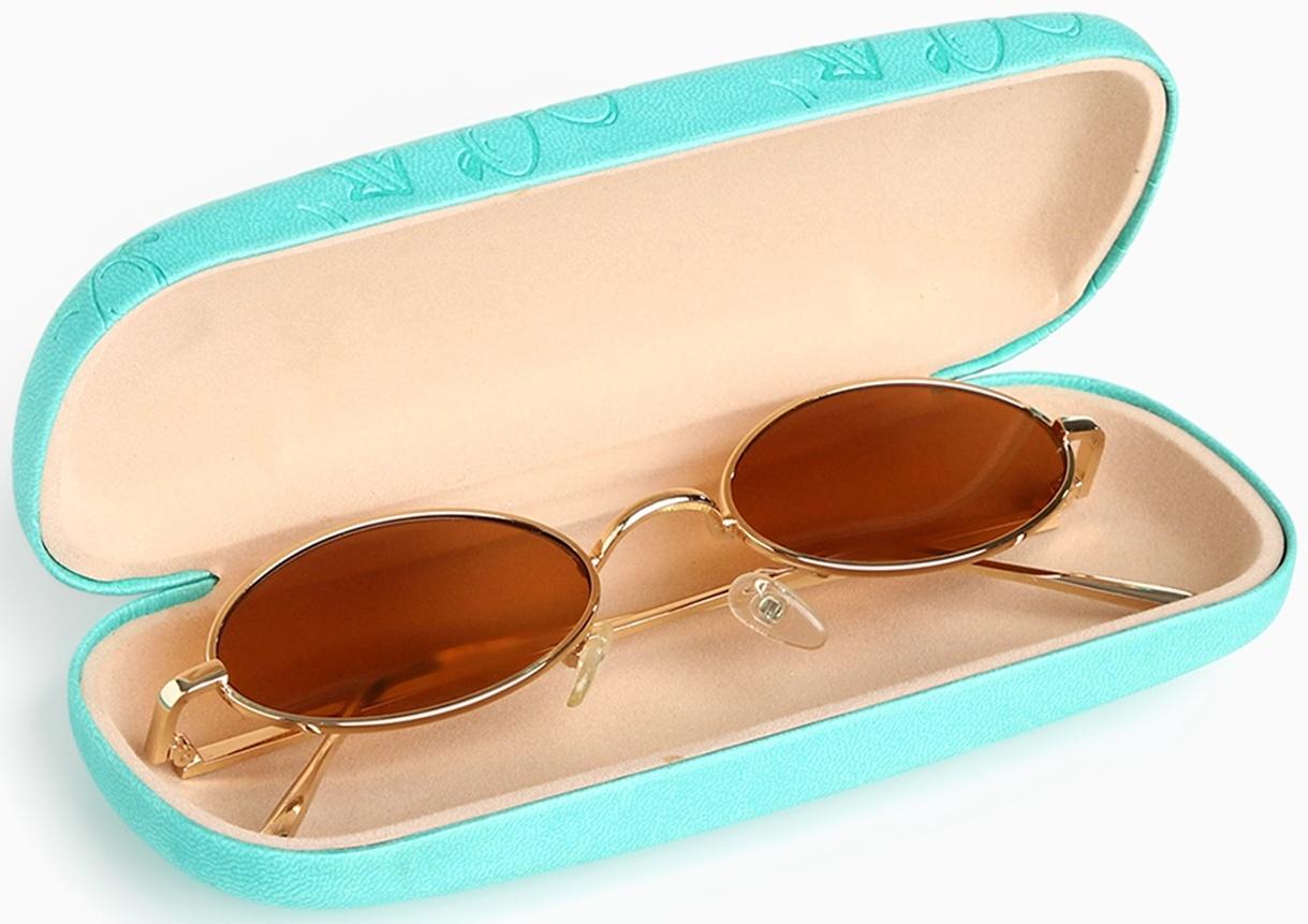 Футляр для очков на хлопушке «Выбражулька», длина 16 см, цвет бирюзовый