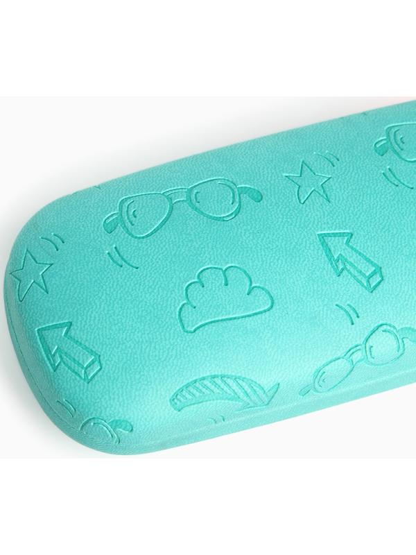 Футляр для очков на хлопушке «Выбражулька», длина 16 см, цвет бирюзовый