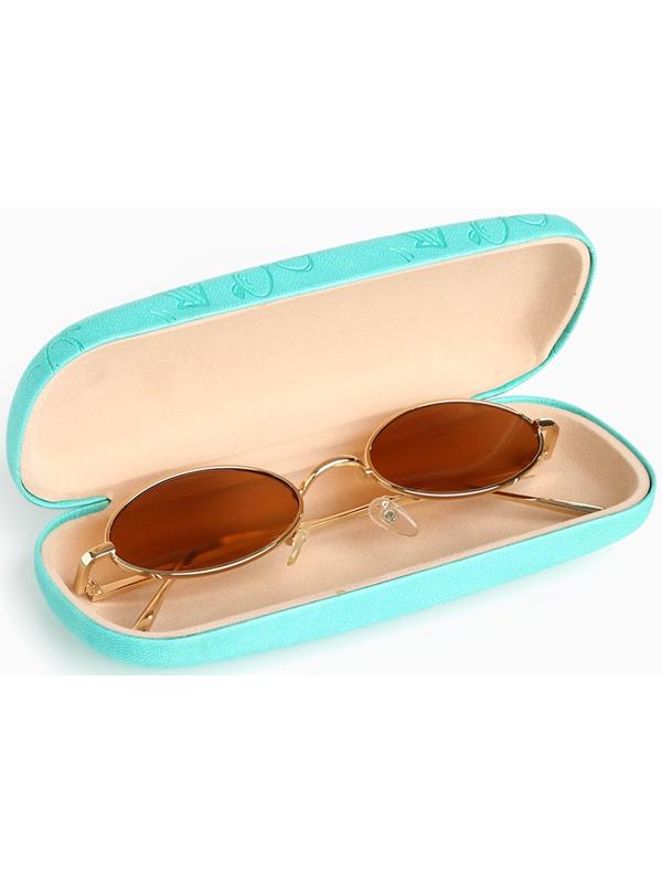 Футляр для очков на хлопушке «Выбражулька», длина 16 см, цвет бирюзовый