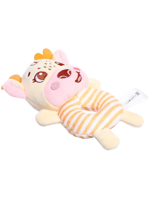 Развивающая погремушка «Олень», цвет жёлтый