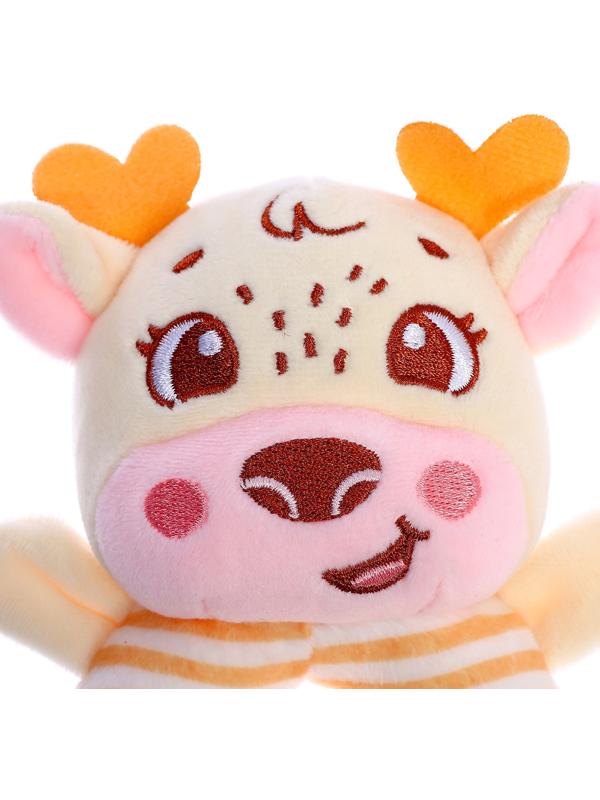 Развивающая погремушка «Олень», цвет жёлтый