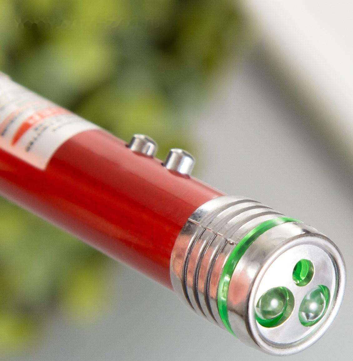 Указка лазерная лупа 2,5 см 3 режима мигает, светит, лазер LR44x3 шт 