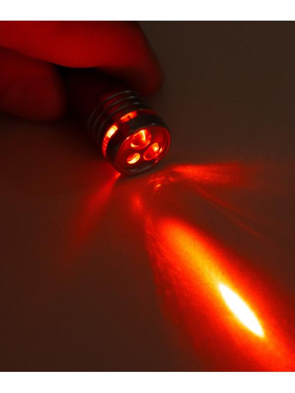 Указка лазерная лупа 2,5 см 3 режима мигает, светит, лазер LR44x3 шт 