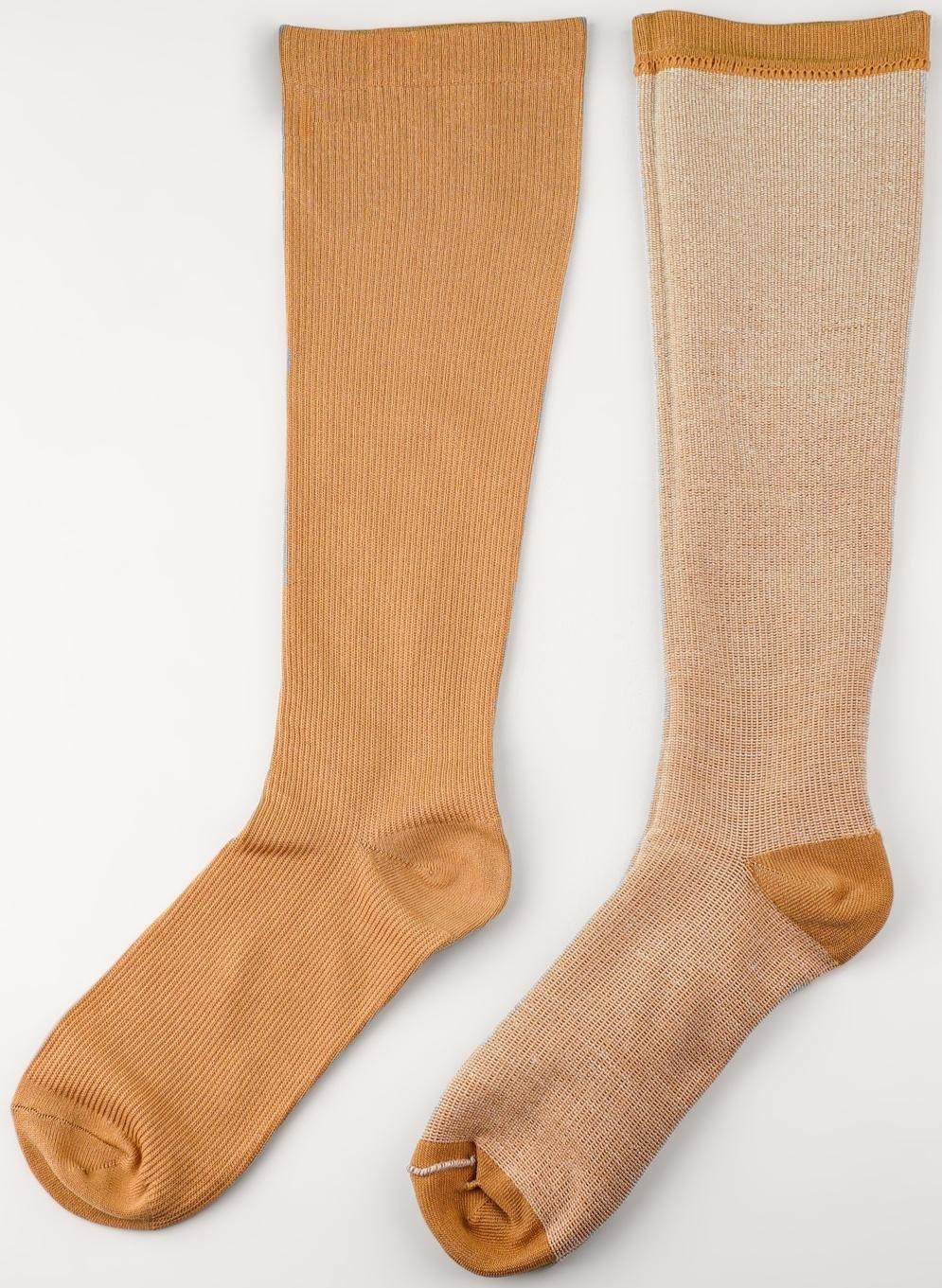 Гольфы утягивающие, универсальные, M р-р, пара, цвет бежевый