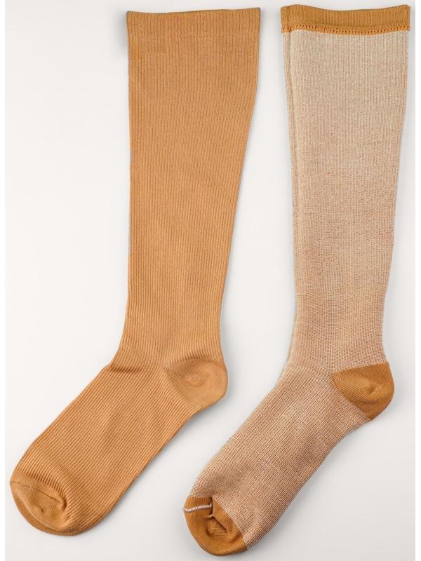 Гольфы утягивающие, универсальные, M р-р, пара, цвет бежевый