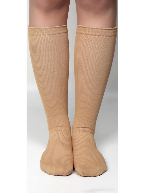 Гольфы утягивающие, универсальные, M р-р, пара, цвет бежевый