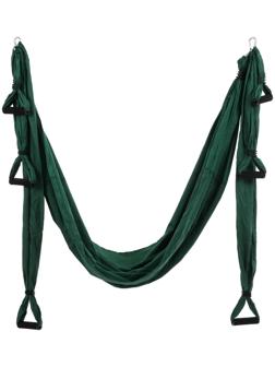 Гамак для йоги Sangh, 250x150 см, цвет зелёный
