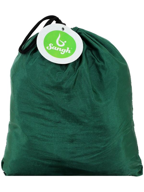 Гамак для йоги Sangh, 250x150 см, цвет зелёный