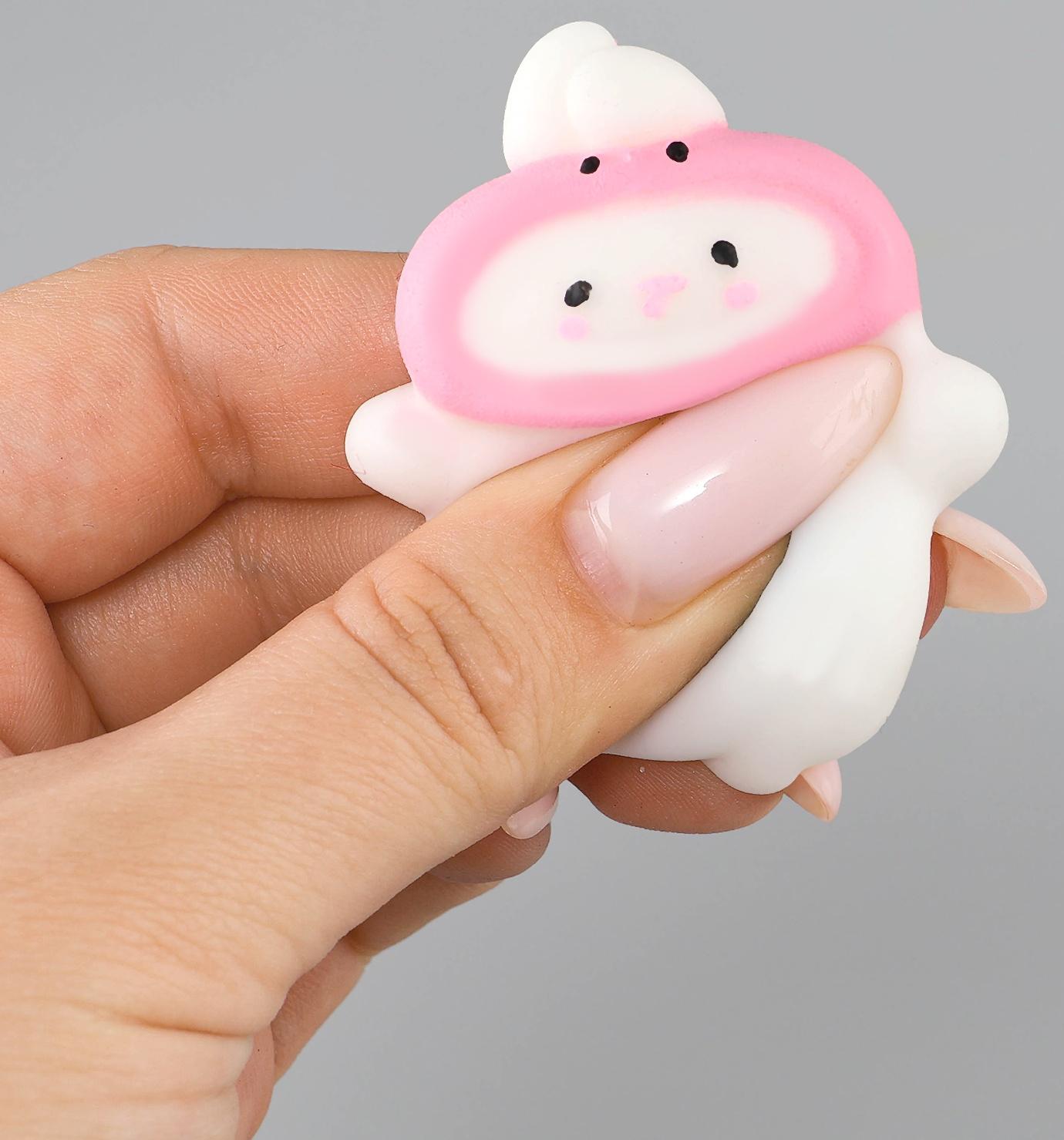 Сквиш антистресс мялка «Зайка»в шапочке