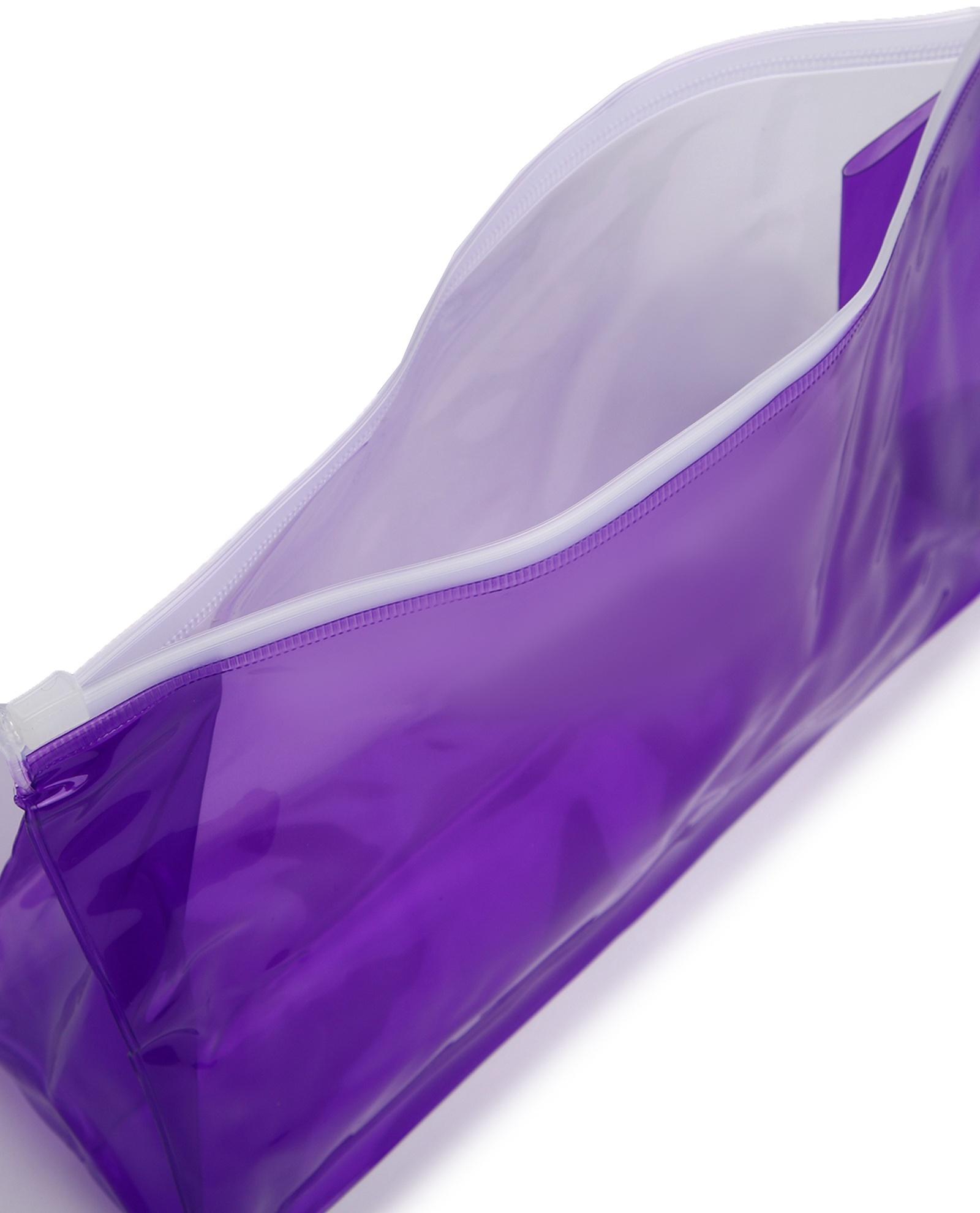 Косметичка для бассейна с застёжкая зип-лок, фиолетовая/прозрачная
