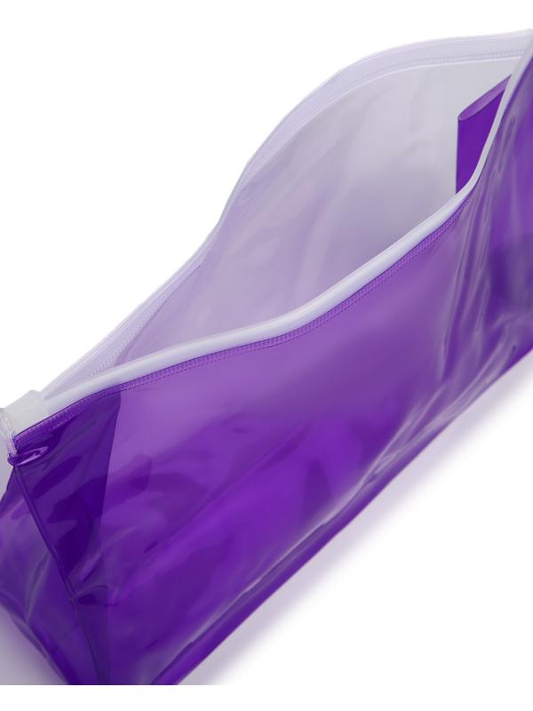 Косметичка для бассейна с застёжкая зип-лок, фиолетовая/прозрачная