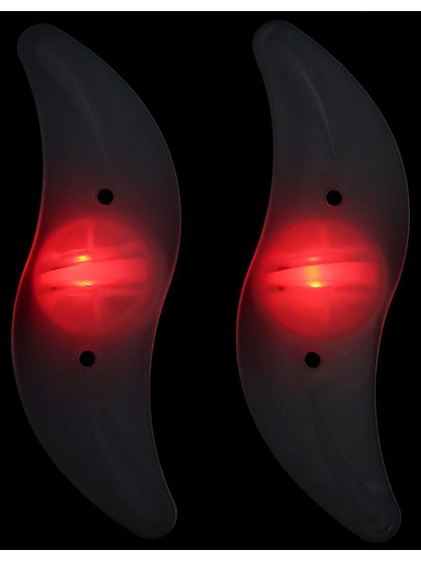 Фонарь велосипедный на спицу, водонепроницаемый, 1 диод, 12.5 х 3.5 х 2 см, 2 шт, красный