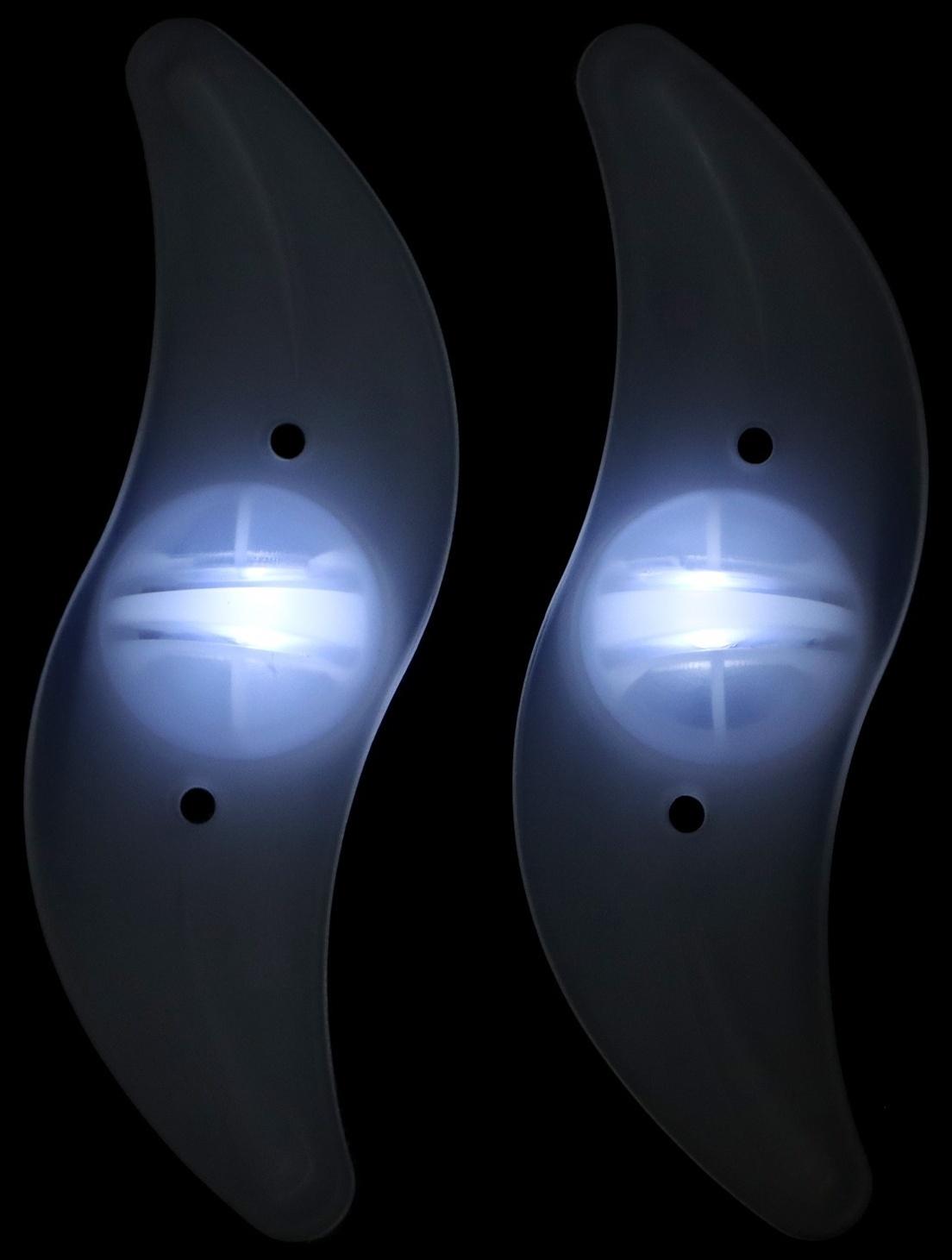 Фонарь велосипедный на спицу, водонепроницаемый, 1 диод, 12.5 х 3.5 х 2 см, 2 шт, белый