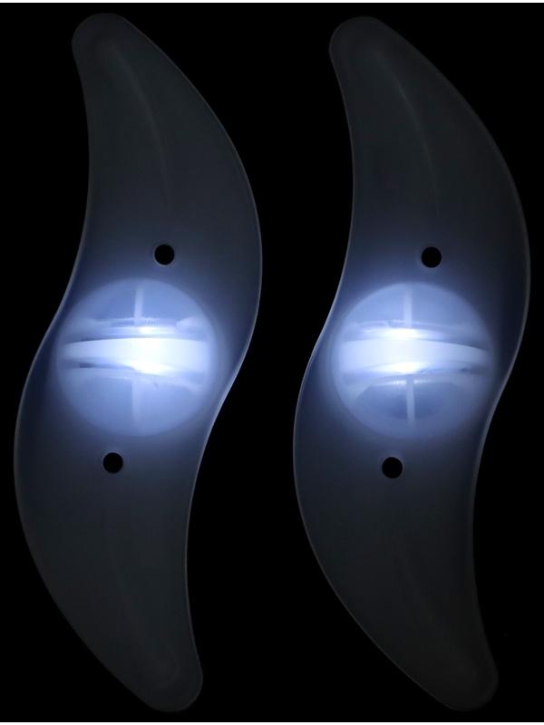 Фонарь велосипедный на спицу, водонепроницаемый, 1 диод, 12.5 х 3.5 х 2 см, 2 шт, белый