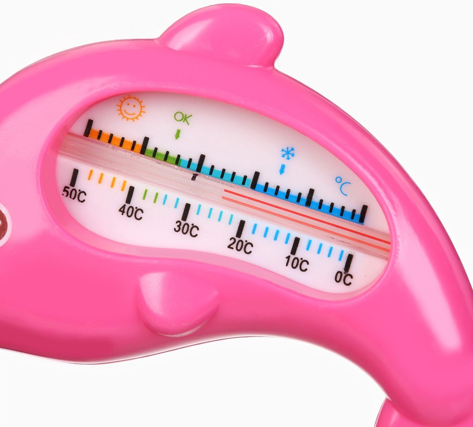 Термометр для ванны Крошка Я «Дельфин», розовый