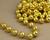 Бусы на нитях, круглые, 12 мм, 2 м, цвет золотой