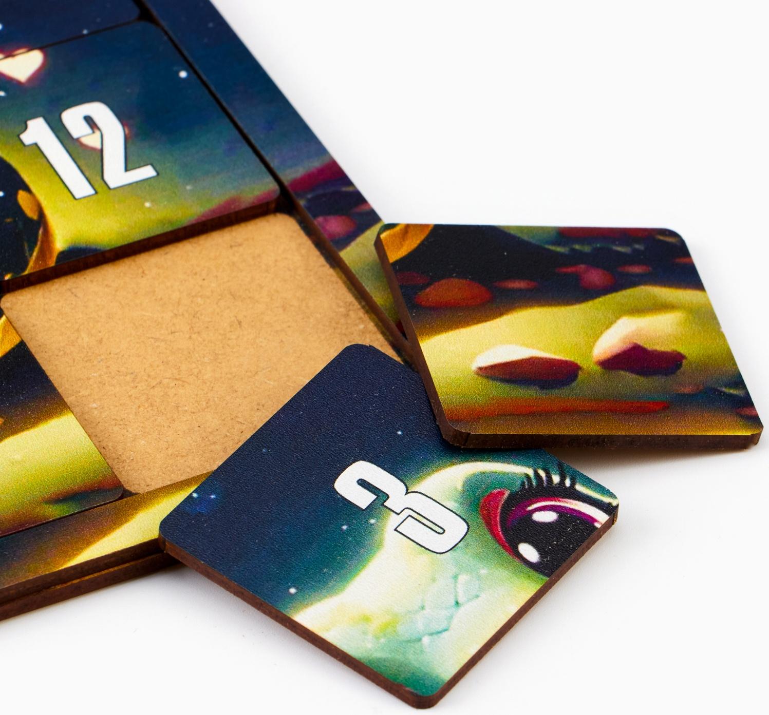 Головоломка «Пятнашки. Змея», логическая настольная игра с символом года, 22 × 22 см