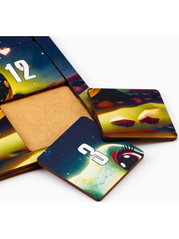 Головоломка «Пятнашки. Змея», логическая настольная игра с символом года, 22 × 22 см