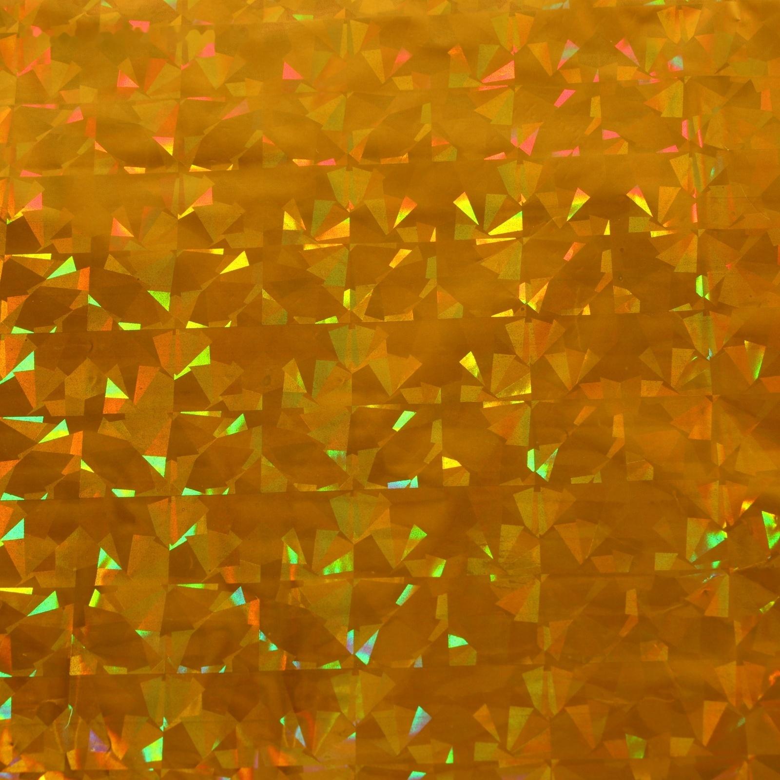 Пленка голографическая, «Калейдоскоп», золотая, 70 см × 1 м