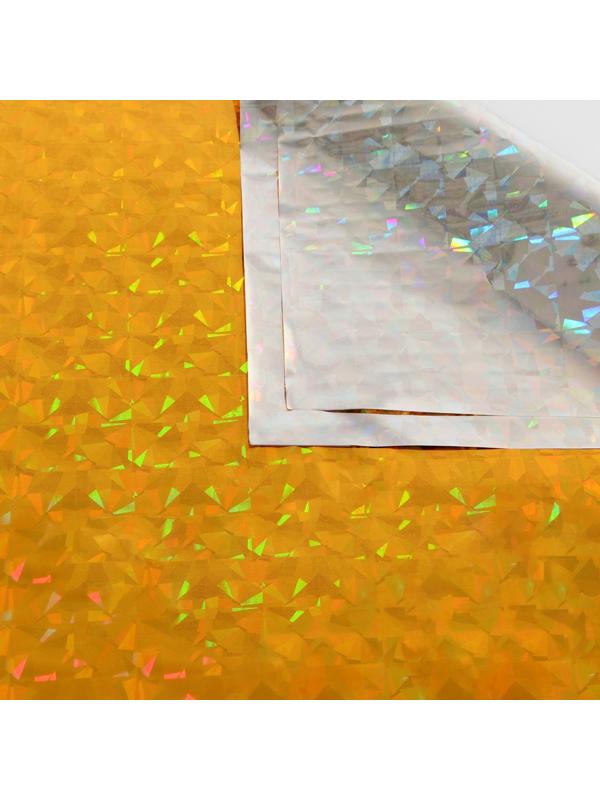 Пленка голографическая, «Калейдоскоп», золотая, 70 см × 1 м