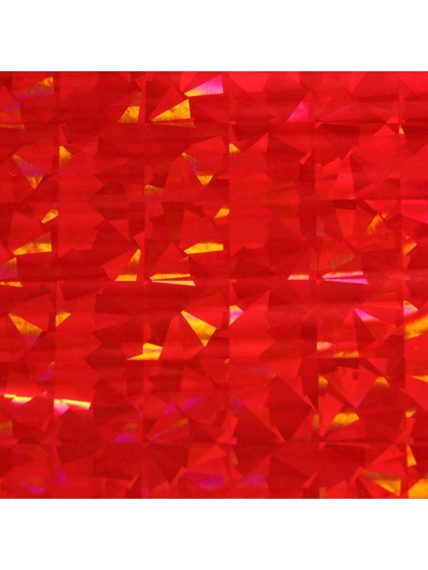 Пленка голографическая, «Калейдоскоп», красная, 70 см × 1 м