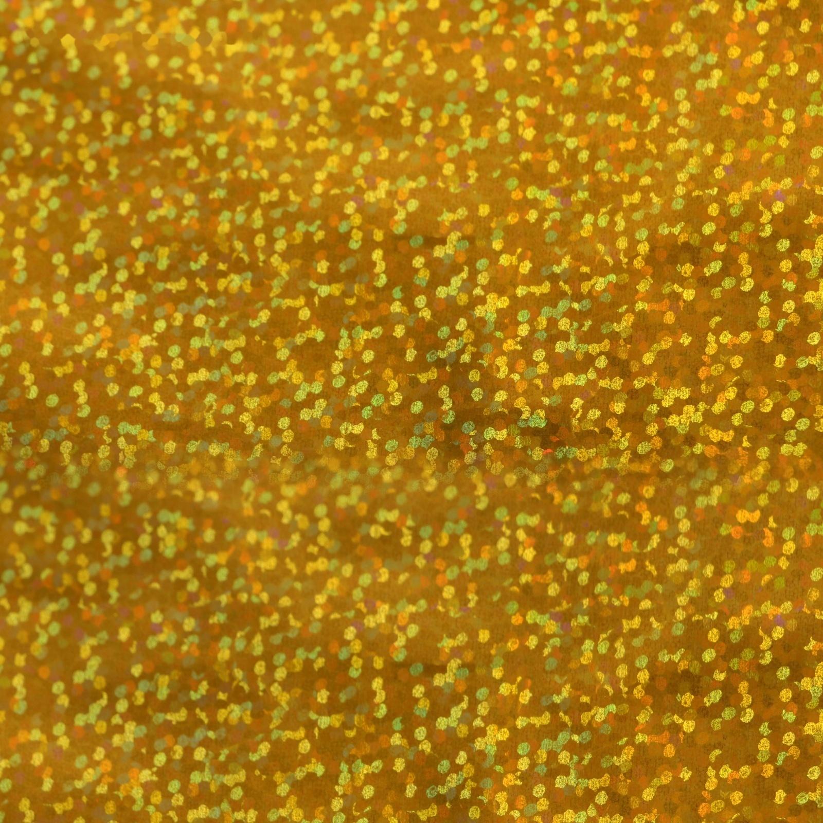 Пленка голографическая, «Конфетти», золотая, 70 см × 1 м