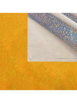 Пленка голографическая, «Конфетти», золотая, 70 см × 1 м