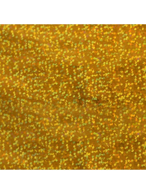 Пленка голографическая, «Конфетти», золотая, 70 см × 1 м