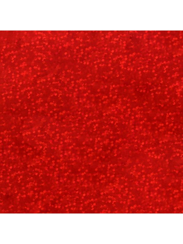 Пленка голографическая, «Конфетти», красная, 70 см × 1 м