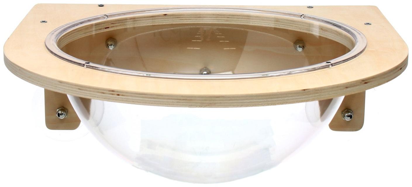 Гамак для кошки на окно, 40*40*15 см, вес до 8 кг, прозрачный