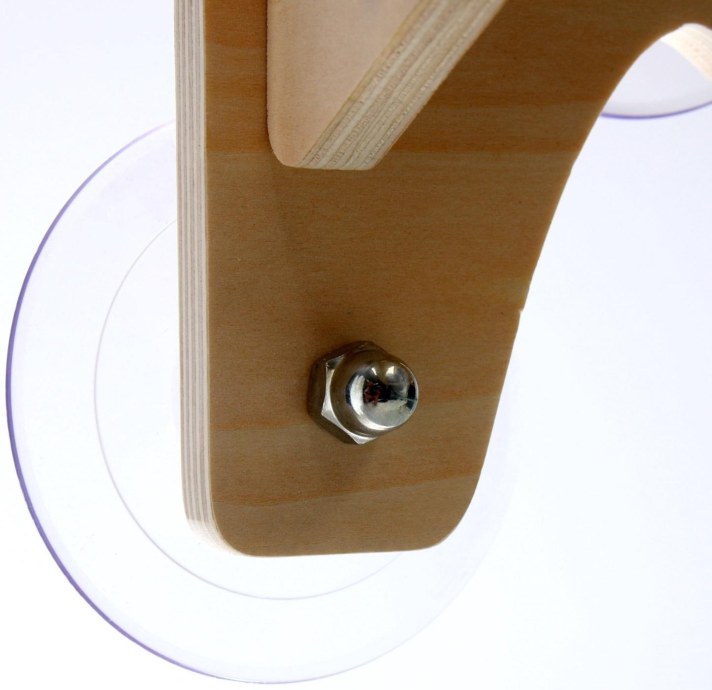 Гамак для кошки на окно, 40*40*15 см, вес до 8 кг, прозрачный