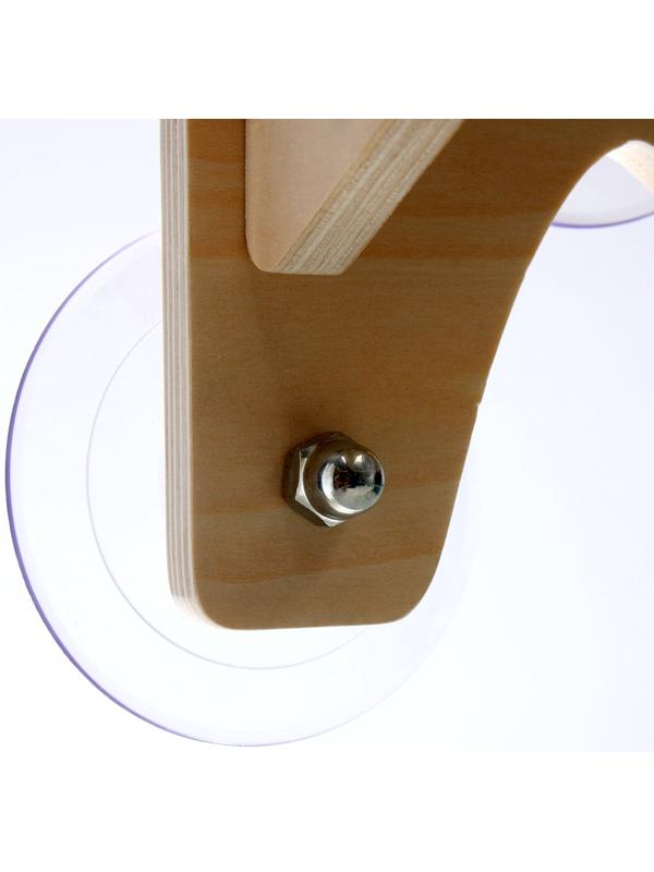 Гамак для кошки на окно, 40*40*15 см, вес до 8 кг, прозрачный