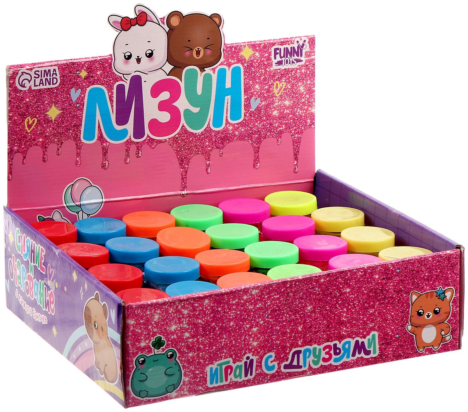 Лизун - слайм «Сердечко», МИКС