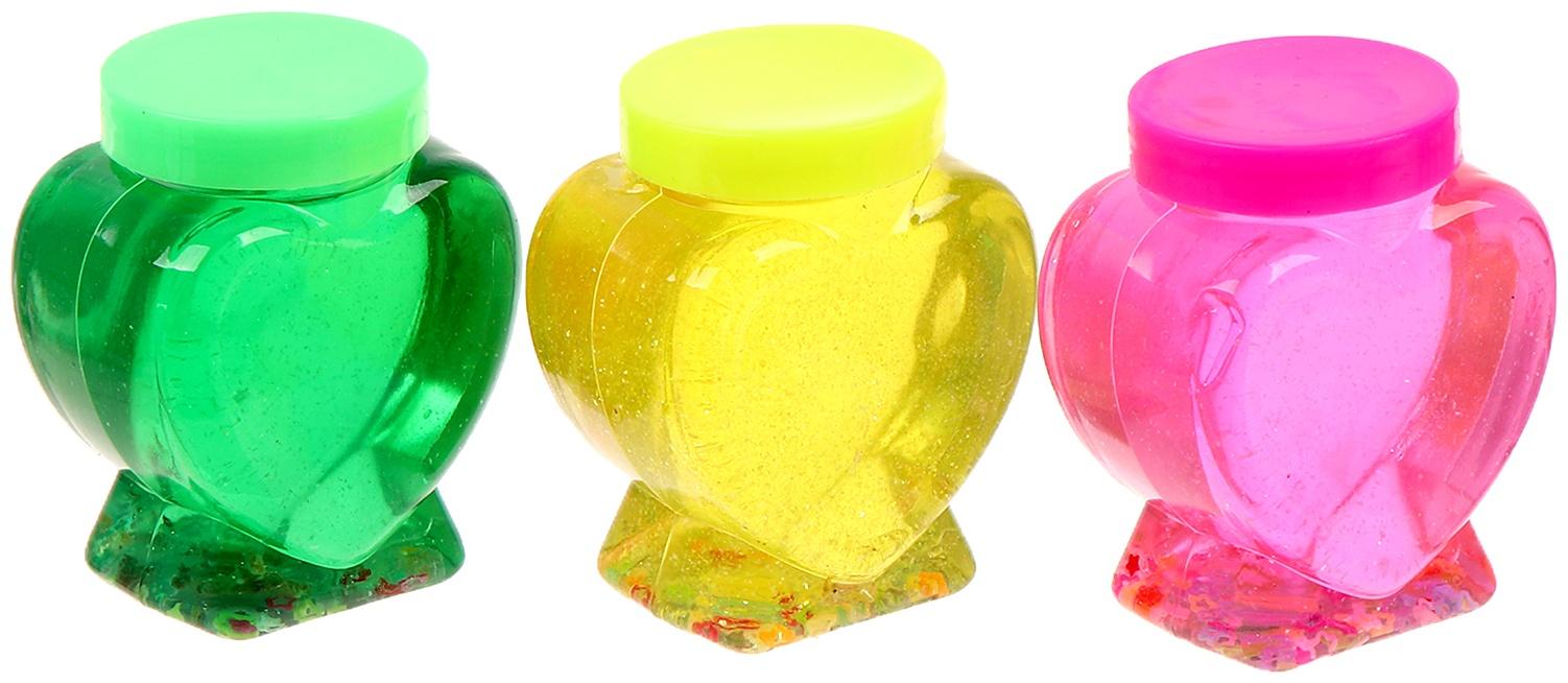 Лизун - слайм «Сердечко», МИКС