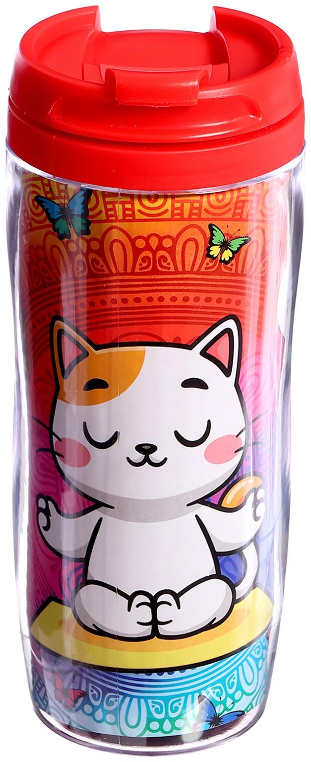 Термостакан детский «Мандала», с вставкой, 350 мл + пазл 77 элементов