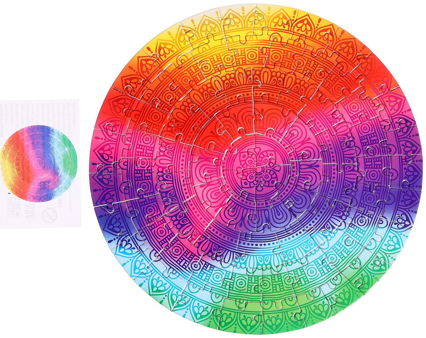 Термостакан детский «Мандала», с вставкой, 350 мл + пазл 77 элементов