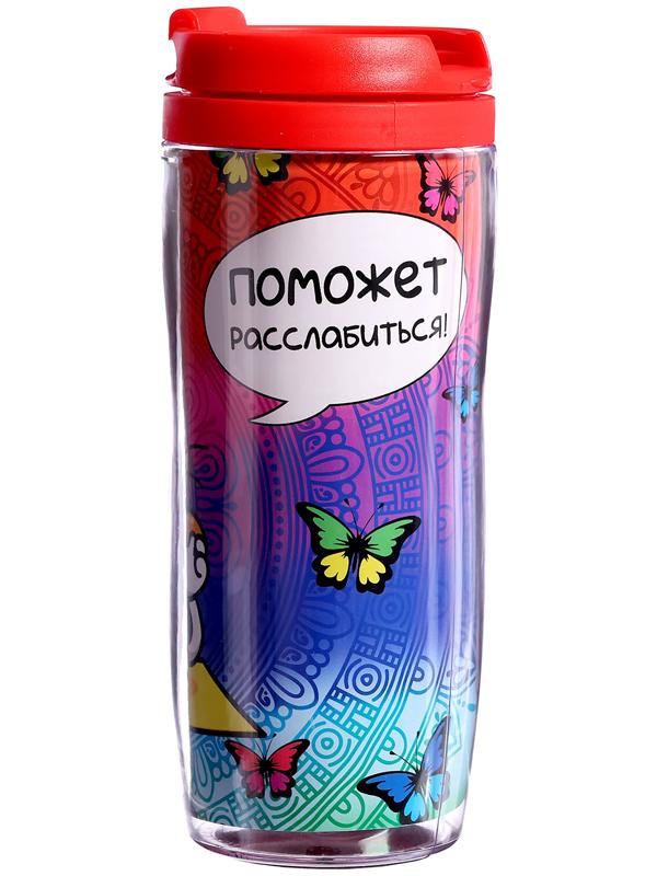 Термостакан детский «Мандала», с вставкой, 350 мл + пазл 77 элементов