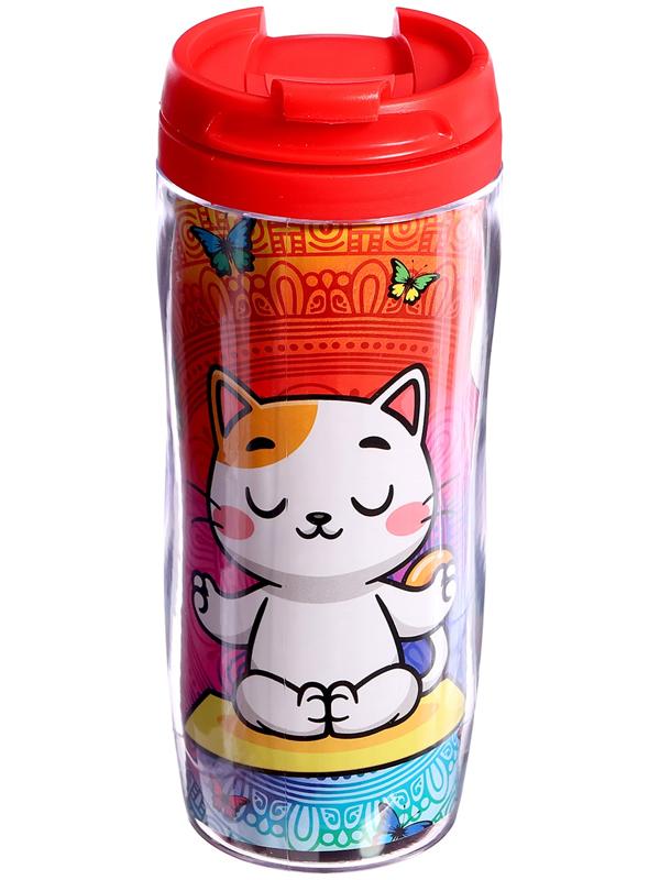 Термостакан детский «Мандала», с вставкой, 350 мл + пазл 77 элементов