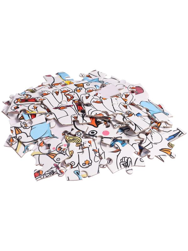 Термостакан детский «Гусемания», с вставкой, 350 мл + пазл 80 деталей