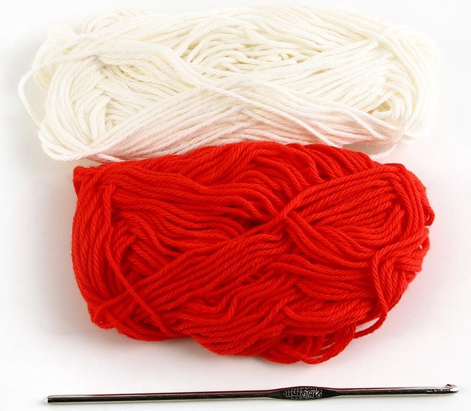 Ёлочная игрушка на новый год своими руками. Набор для вязания «Новогодний шар», 9 см, новогодний набор для творчества