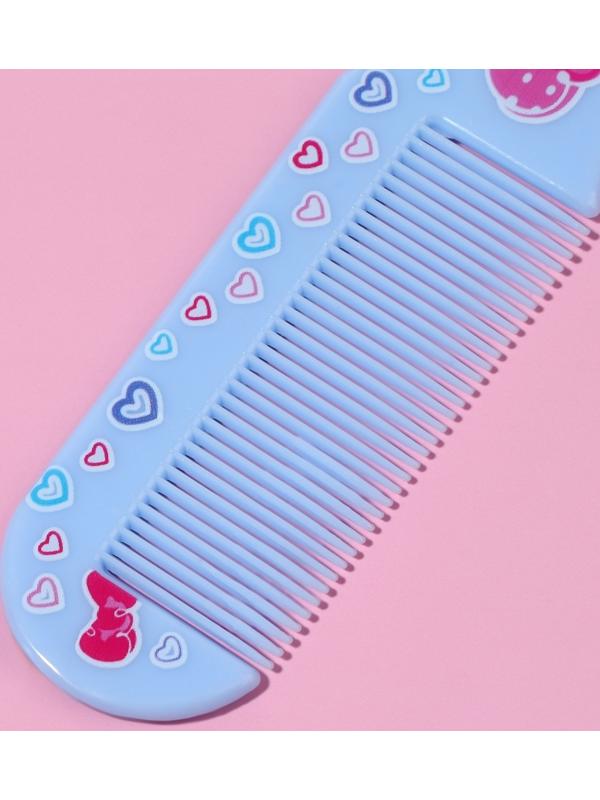 Набор с зеркалом и расчёской «Русалка», 12 × 6,1 см, цвет голубой