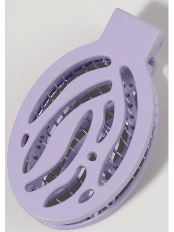 Расчёска массажная, складная, с зеркалом, 9,5 × 5,5 см, цвет сиреневый