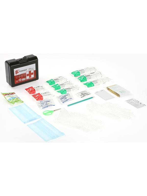 Автомобильная аптечка первой помощи TORSO,дорожная, новый состав, ГОСТ 2024, по приказу 260н