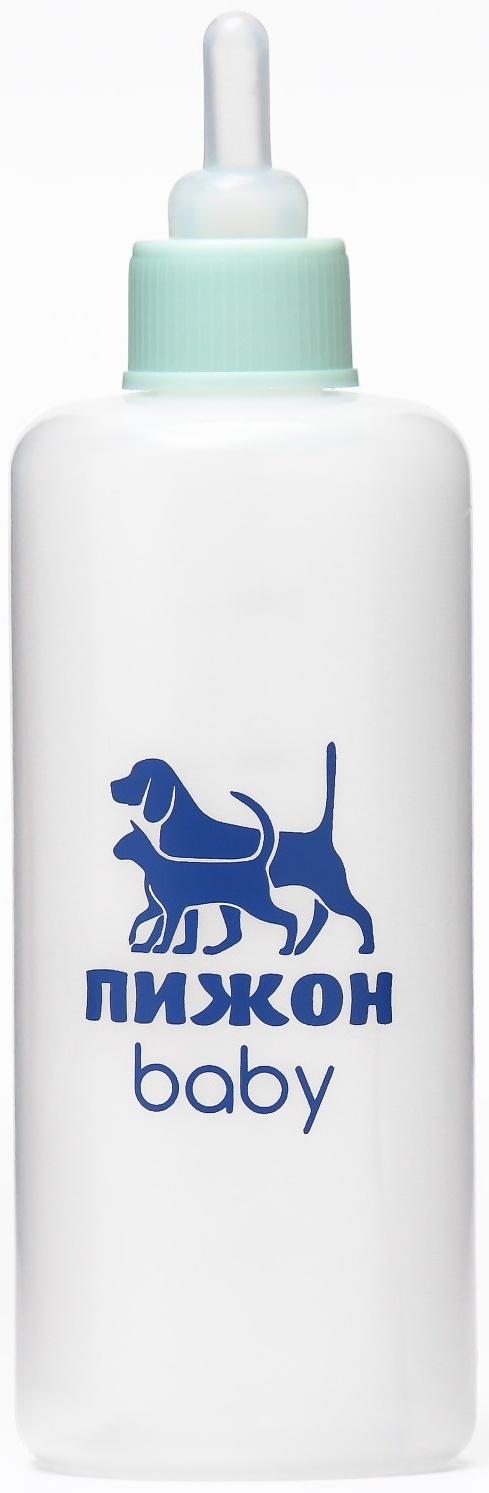 Бутылочка для вскармливания с мерной шкалой, 100 мл (соска+воронка), синяя