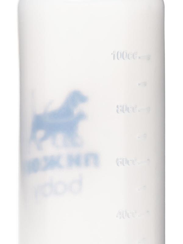 Бутылочка для вскармливания с мерной шкалой, 100 мл (соска+воронка), синяя