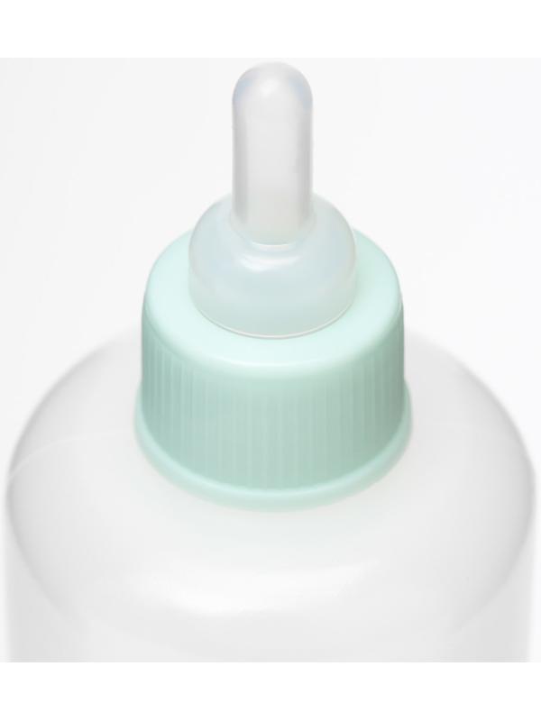 Бутылочка для вскармливания с мерной шкалой, 100 мл (соска+воронка), синяя