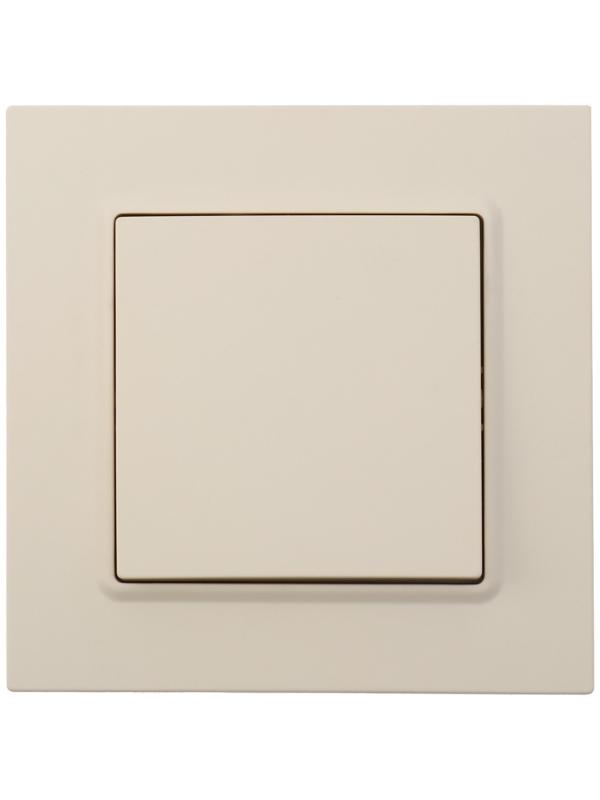 Выключатель ТОТ Elegant, 10 А, 1 кл., скрытый, бежевый